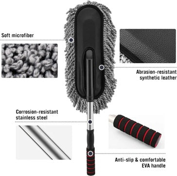Buy Extendable Microfiber Car Cleaning Brush and Get Car Detailing Brush Free