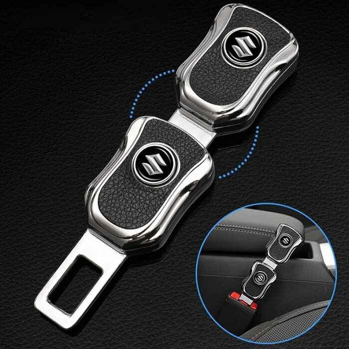 2 Pcs, Carbon Fiber Metal 2in1 Buckle & Holder With Logo