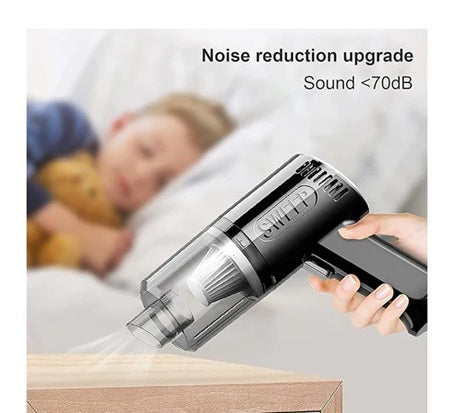 3 in 1 Portable Car Vacuum Cleaner with Blower | USB Rechargeable Wireless Handheld Vacuum for Travel, Camping, and Home | Reusable, Compact, and Powerful!