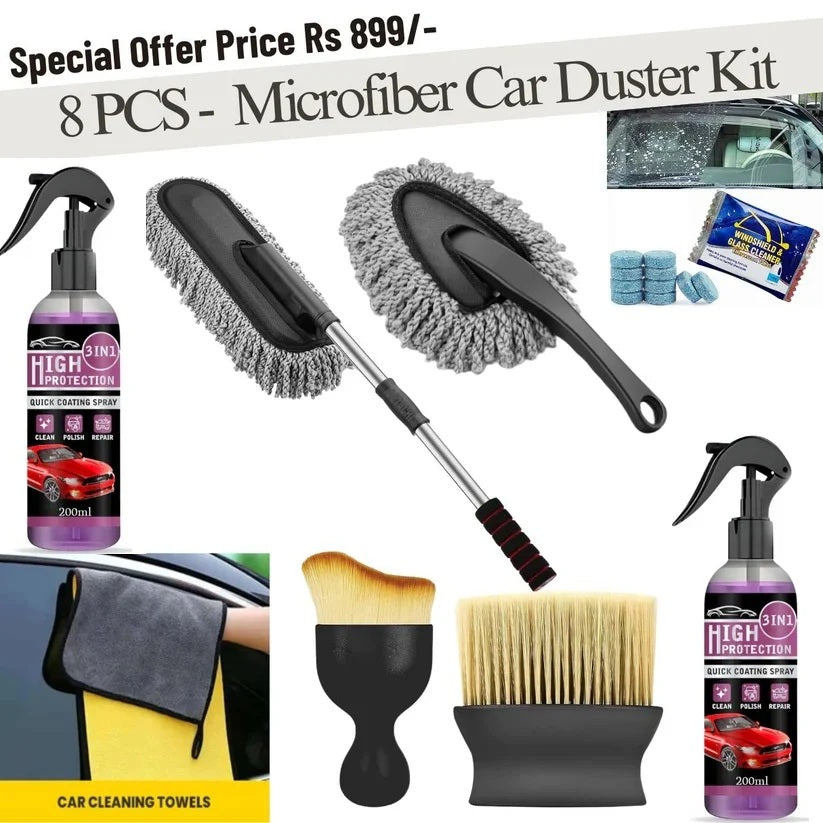 New Microfiber Car Duster Brush Complete Cleaning