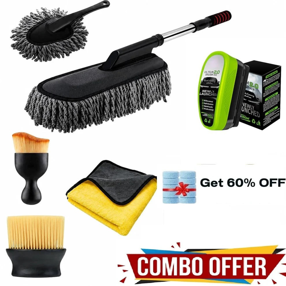 New Microfiber Car Duster Brush Complete Cleaning