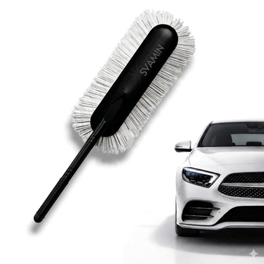 Car Duster Lint-Free & Scratch-Free Car Cleaner Brush with Long Handle, Strong Absorption, Cleaning Tool for Wet & Dry Car Dust Cleaner Features Wax Coating for 2X Better Performance