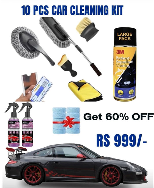 10 PCs Microfiber Car Duster Car Cleaning Kit