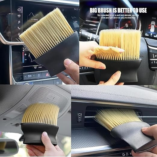 Multifunctional Car Brush for Cleaning Car Interior, PC, Laptop, Keyboard Combo