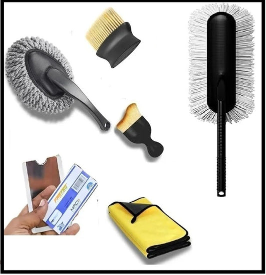 Car Essential Cleaning Kit 6 pcs combo set