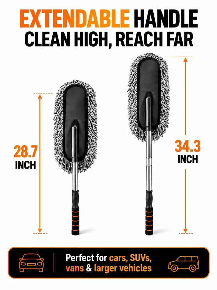 Buy Extendable Microfiber Cleaning Brush And Get Car Detailing Brush and Windshield Cleaning Tablets Worth Rs. 599/- FREE!! New Offer