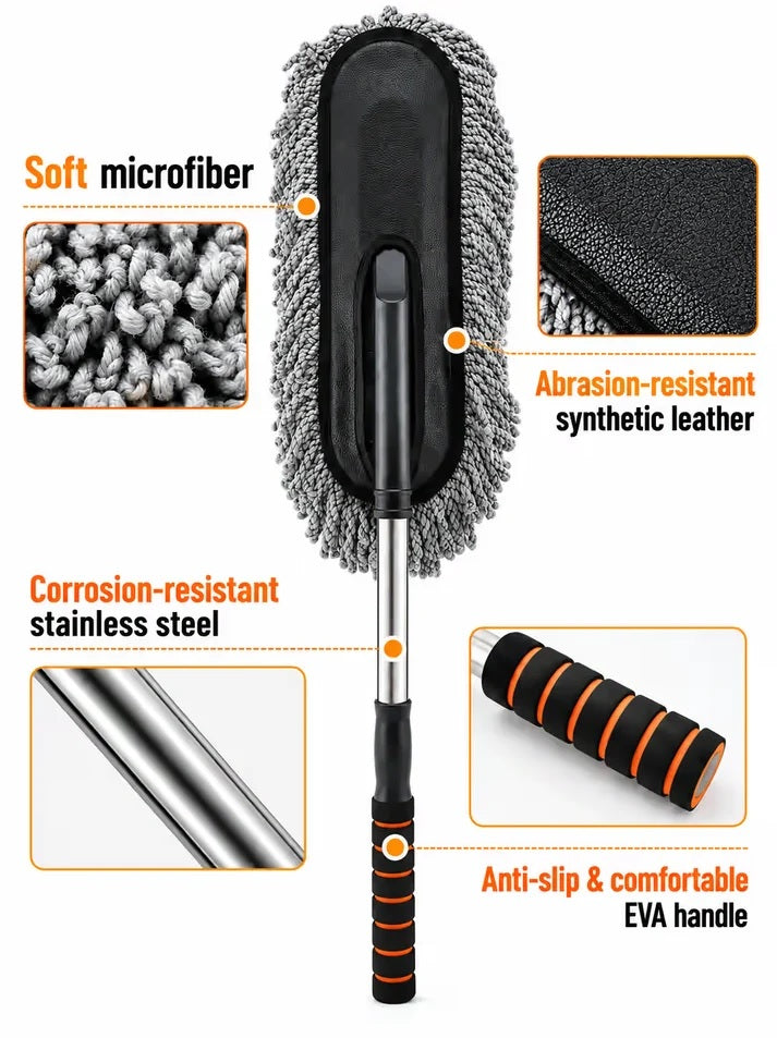 Buy Extendable Microfiber Cleaning Brush And Get Car Detailing Brush and Windshield Cleaning Tablets Worth Rs. 599/- FREE!! New Offer