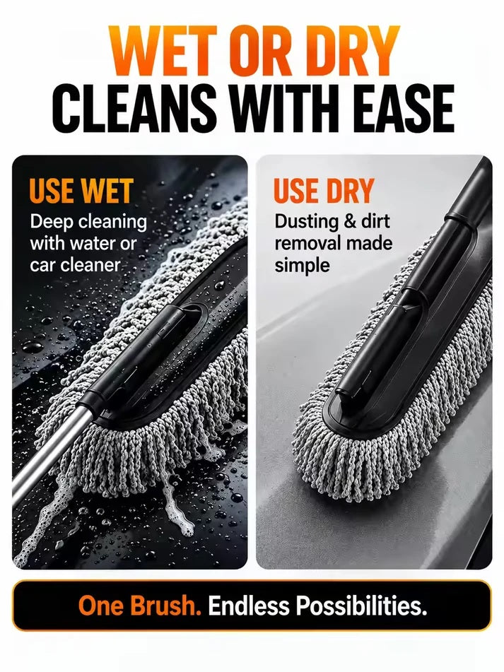 Buy Extendable Microfiber Cleaning Brush And Get Car Detailing Brush and Windshield Cleaning Tablets Worth Rs. 599/- FREE!! New Offer